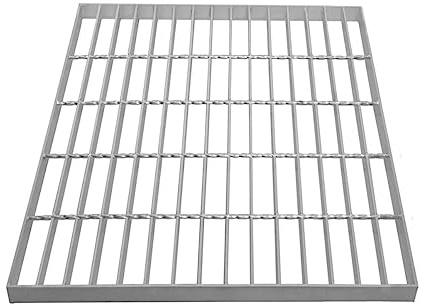 Canaleta Drenaje Cuadrícula Malla Rejilla Acero Galvanizado para Pasarela Pasillo Forja Piso Suelo Desagüe Ventilación Resistencia a Intemperie 500x500x30mm Espesor Metal 4mm Capacidad Carga 250kg