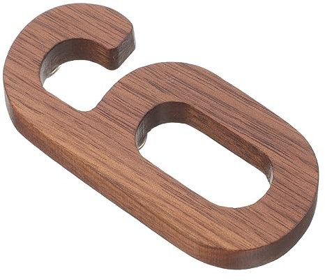 DOITOOL Holz Hausnummer Für Außenbereich Briefkasten Dekoration Moderne Nummern Aus Robustem Material Einfach Zu Montieren Und Pflegeleicht