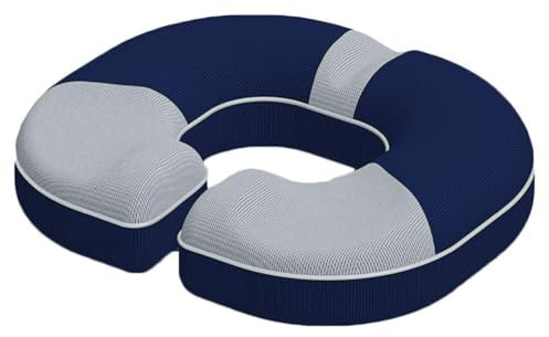 BLUEZY Tragbares Schaum Orthopädisches Hämorrhoiden-Sitzkissen, Anti Dekubitus Kissen, donutkissen für steißbein, Wirkt Schmerzreduzierend, Sitzht Sitzkomfort B