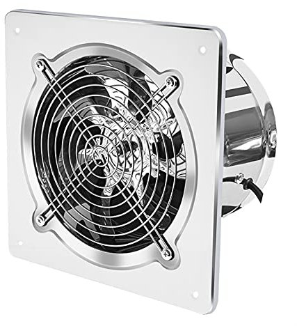 JDSHFEN Ventilation Fans 6''7''8'' Booster Fan Extractor Exhaust Fan Ventilation Pipe Fan For Bathroom Toilet Kitchen Wall Window Stainless Steel Ventilation Fan，7inch