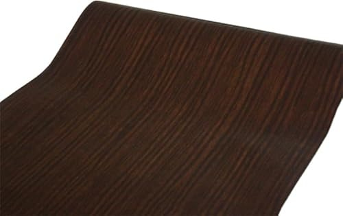 BUVU Klebefolie Möbel Hellbraun Holzoptik Möbelfolie Selbstklebende Folie Holz Tapete 45cm X 300cm Hellbraun Vintage Streifen Folie Wasserdicht Wandtapete für Möbel Wände Schränke Küche Tische