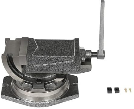Morsa per Trapano a Colonna 4 (100mm), Morsa da Banco 19KN, Morsa da Tavolo ad Angolo Inclinabile per Rettificatrici, Ffresatrici, Abitazioni, Officine, Fabbriche