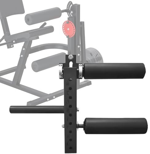 Nicvrea Beinstrecker und Curler Verstellbarer Beinstreckeraufsatz Beinbeuger Gerät im Sitzen Maximale Gewichtskapazität 440lbs für das Training der Beinmuskulatur,50mmdiameter-16mm