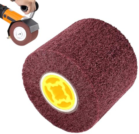 Spazzola a rullo abrasivo, 80 grana mola, rullo satinato, spazzola per smerigliatura, spazzola per rasatura, rullo abrasivo per rasatura, spazzola per legno, metallo