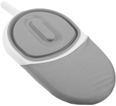 SOPOTUTU Bassin de Lit Portable Blanc et Gris Poignée, Pot de Chambre en Plastique Solide, Léger et Compact, Adapté pour Patients Alités et Personnes Âgées, Usage Domicile et Soins,