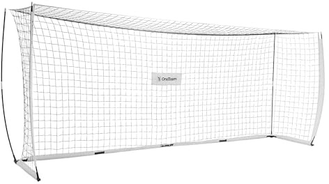 OneTeam – But De Football Flex Square 500 × 200 cm – But D’entraînement Pliant avec Kit D’ancrage, Tiges en Fibre De Verre, Filet Polyester, Sac De Transport – Intérieur/Extérieur