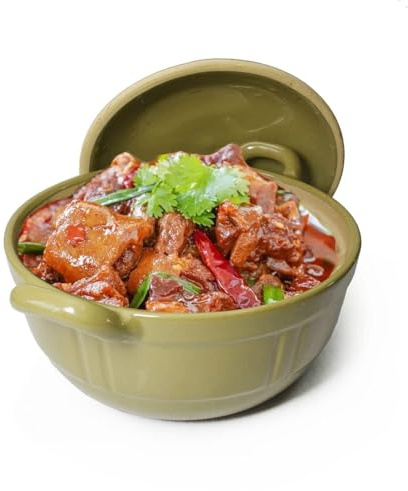 Casseruola In Terracotta, Resistente Al Calore, Con Coperchio, For Zuppa, Pentola Francese, For Cipolle(70 oz/2100ml)