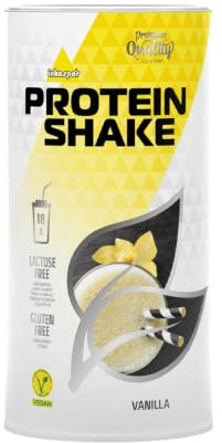 inkospor Vegan Protein Shake laktosefrei, 450g Dose, 100% veganes Proteinpulver auf pflanzlicher Basis mit Vanille-Geschmack, ideal zur Regeneration nach dem Sport