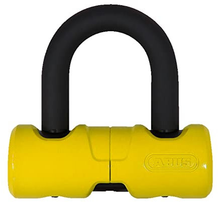 ABUS Bremsscheibenschloss 405/100HB C/SB - Diebstahlschutz für leichte Motorräder und Scooter - doppelte Verriegelung im Schlosskörper - 12 mm Bügel - ohne Alarm - in Gelb und Grün erhältlich