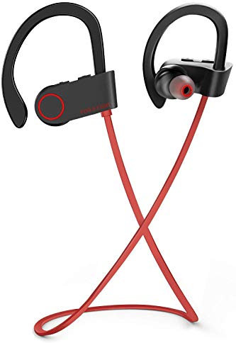 Bluetooth Headphones, Wireless Headphones, FIVE 0 EIGHT Best Wireless Sports Earphones w/Mic IPX7 Waterproof In Ear Earbuds for Gym Running Workout 8 Hour Battery Noise Cancelling Headsets-Black