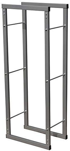 V2Aox Kaminholzständer Metall, Kaminholzregal innen, Holzständer Regal für Aufbewahrung von Kaminholz, Brennholz und Feuerholz