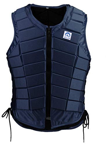 Tuoservo Chaleco protector ecuestre acolchado de EVA, chaleco de seguridad para equitación, cómodo y ligero (niños CM)