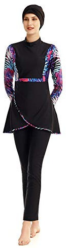 TianMaiGeLun Modest Swimsuit Full Coverage Bathing Suit Swimming Suit Beachwear Bikini Swimwear UV Sun Protection