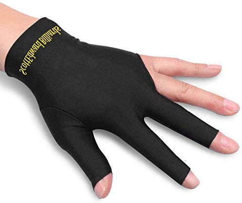 Billard-Handschuhe mit 3 Fingern, Snooker-Queue-Handschuhe für Damen und Herren, für Billard-Schützen, Carom, Pool, Snooker, Queue, Sport, elastisches Lycra