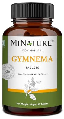 Gymnema Tablets by mi Nature | 90 Tablets, 1000 mg | Gurmar | Gymnema Sylvestre Supplements | Vegan | Metabolism Support | Sugar Destroyer