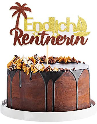 1 Packung Happy Retirement Cake Topper Picks für Rentner-Party-Kuchen-Dekoration Partyzubehör
