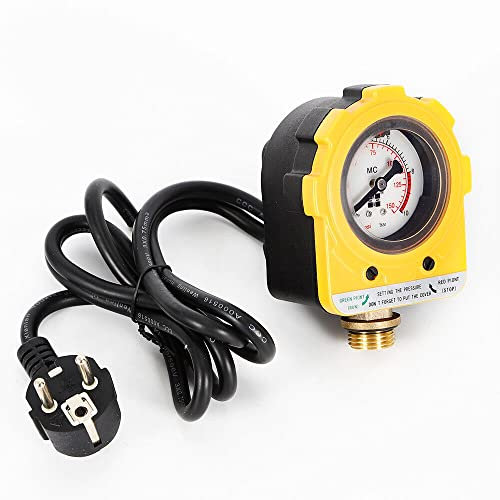 Pumpensteuerung NPT 1/2 Pumpenschalter 220 V 10 bar Druckregler Elektronischer Schalter für Wasserpumpe für Strahlpumpe, Tiefbrunnenpumpe