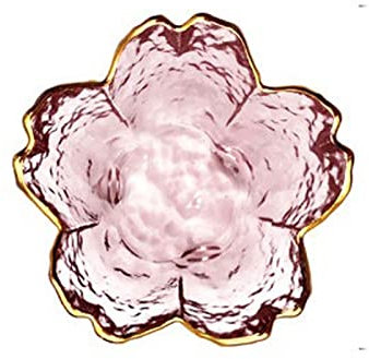 Gravy Boat Dish Style Gold Inlay Glass Sauce Bowl Mini Japanese Cherry Blossoms Seasoning Plate For Ice Cream Fruit Sala Salad Dressing Boat