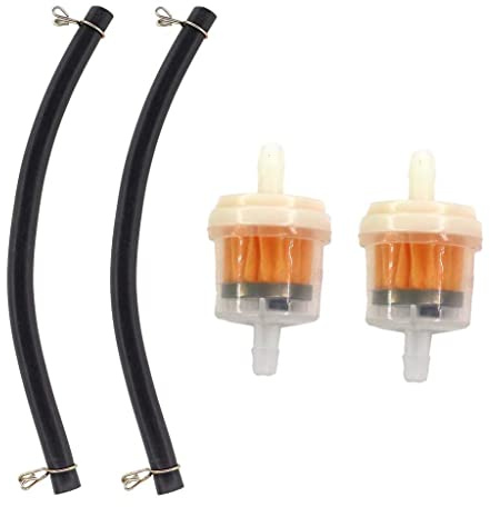 2x Benzinfilter 6mm & Benzinschlauch für Simson S51 S50 S60 KR51, SR4-2 Star, SR4-3 Sperber, SR4-4 Habicht, MZ TS 125 150 250 Kraftstoffleitung mit Benzinfilter für Auto Motorrad Roller