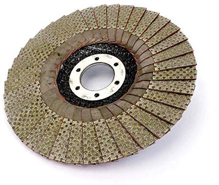 CruSio 5 Zoll 1 Stück Schleifscheiben Mit Körnung 60/100/200/400, 125 Mm Lamellenschleifscheibe Für Winkelschleifer, Diamant-Schleifpad, 60/200
