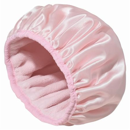 RTRTGS 1 Pc Cuffia Doccia, Impermeabile Cuffia Doccia Triplo Strato, Cuffie Doccia con Fodera in Microfibra Spessa per Donne, Asciugamano Capelli Turbante, Riutilizzabile Cuffia Doccia per Donna