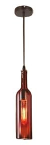 Modern Pendelleuchte Farbe Weinflasche Glas Kronleuchter Rustikale Industrie Bier Pendelleuchte Höhenverstellbare Restaurant Pendelleuchten Deckenhängelampe Dekor for Bar Restaurant Booth Club ( Color