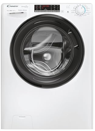 Candy CSOW4966TWMB6-80 Freestanding Washer Dryer with LED Display, 9 or 6kg Load, 1400RPM, Speed Driver Motor, White, D or A Rated