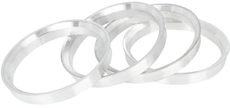 LIUCHUCHU Zentrierringe FüR Felgen 4 stücke 56,6-54,1mm 60,1-54,1mm 65,1-57,1mm 66,1-60,1mm Aluminium Legierung Auto Hub Zentrierringe Rad Bohrung Spacer Zentrierringe(Color:4pcs 66.6-57.1mm)