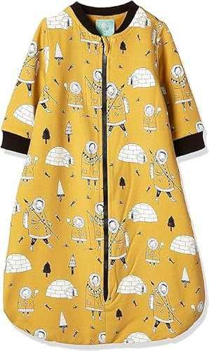 IGI Natur Babybekleidung Unisex Baby Wendeschlafsack Kleinkind-Schlafanzüge, Gelb, 0-6 Monate (68-74 cm)
