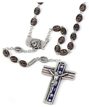 Rosenkranz Ghirelli Vereinigte Staaten von Amerika versilbertes Metall, 6 mm
