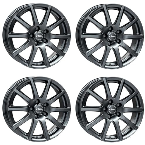 4x Rial Felgen Alufelgen Milano 6.5Jx15 ET38 5x110 titanium kompatibel mit OPEL Astra Corsa Meriva Signum Vectra-C Zafira-A Zafira