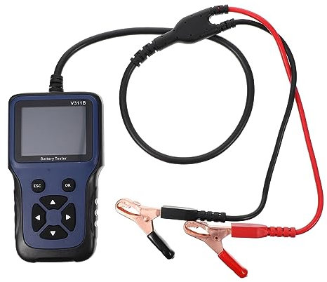 BELLIFFY Batterietester Für Autobatterien Mit Druckfunktion Kompaktes Testgerät Für Batterielast Autozubehör Für Präzise Messungen