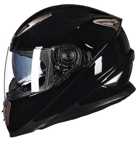 Kreuzer Motorradhelm Vollvisierhelme für Frauen Motorradhelm Anti-Beschlag-Gläser Vier Jahreszeiten Lovers Urban ABS Abnehmbares Futter Sportbikes Motorrad Mode