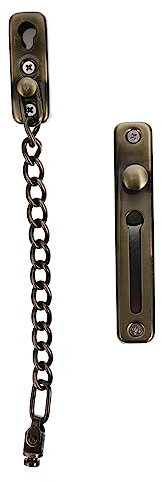 Gadpiparty Catena Per Lucchetto in Acciaio Inossidabile Senza Perforazione Per Porte Interne Lucchetti Di Sicurezza Per Protezione Della Famiglia