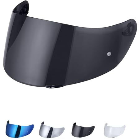 JQF Gear Helmvisier für Agv K1 K3SV K5 Visier Motorradhelm Visier | Motorrad Windschutz Helm Objektiv Visier Vollgesichts,Helmvisiere Zubehör Ersatz