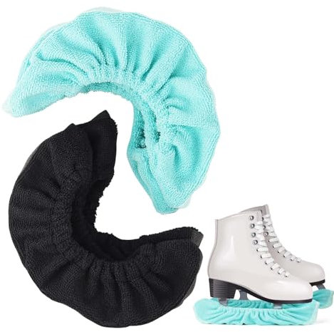 MOKIDO 2 Paare Kufenschoner Schlittschuhe, Kufenschoner, Elastische Schlittschuhe Schoner, Schlittschuhschoner, Eishockey Kufenschutz Schlittschuhe für Mädchen, Jungen und Jugendliche(Größe L)