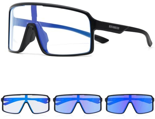 RTUOHUIN Fahrradbrille Selbsttönend für Herren Damen Photochromatische Sport Sonnenbrille UV400 Schutz Klar Rennrad Brille TR90 Rahmen Schnelle Radfahren für Radsport,Laufen,Outdoor-Sport