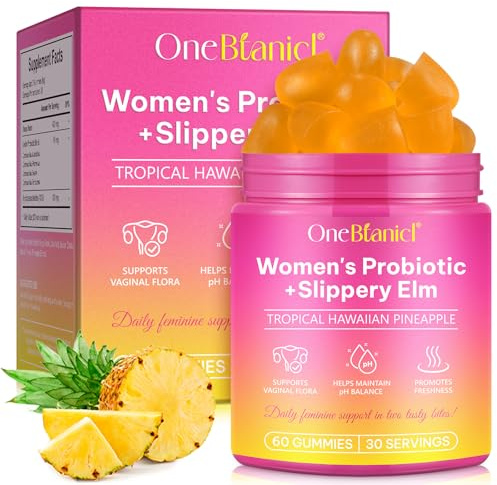 Probiotika Frauen, Flora Intima Femipure Balance Gummi, Vaginal Probiotics Gut Gummies für Intimgesundheit, Unterstützung des Immunsystems Darmgesundheit, Women Probiotic 60 Stück