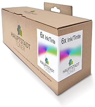 6X Hauptstadttoner Tintenpatronen kompatibel mit HP T 1100 1120 1200 1300 2300 610 620 770 790 44 24 PS Hard HD eMFP Inch Disk 44 Inch ersetzt 72 NO72