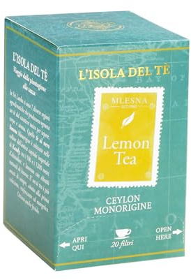 Mlesna L'Isola del Tè - Tè al Limone - 20 Filtri da 2g | Scatola