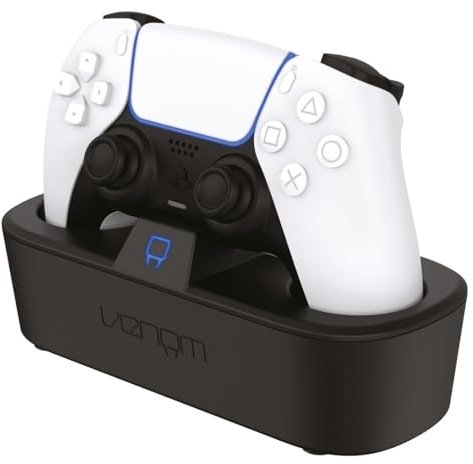 Venom Station de Charge Turbo pour Manette PS5 | Chargeur Rapide DualSense & Edge avec Indicateur LED | Station de Recharge avec Protection Intelligente | station de charge ps5, chargeur rapide dualsense et edge, voyant led, protection intelligente