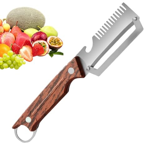 Pelapatate Da Cucina Acciaio Inossidabile - Sbucciatore Tagliatutto Verdura E Frutta, Coltello | Strumento Ergonomico Per Patate Ananas Anguria Casa Ristorante Camping