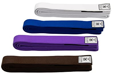IKKEN Shoshin Brazilian Jiu Jitsu BJJ Belts (A1, White)