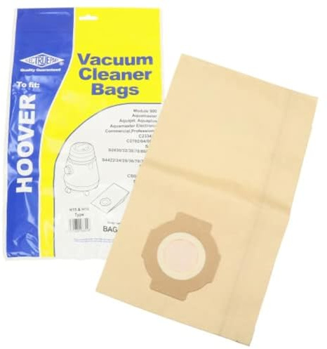 Electruepart Hoover H15 & H16 Type Vacuum Dust Bags for Hoover Aquamaster, Aquajet, Dry Tub (Pack of 5)