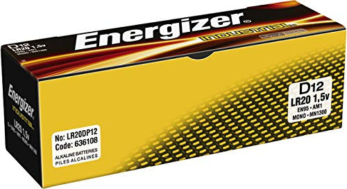 Energizer PILAS INDUSTRIALES Industrial LR20 (D) DP12 BR E300716801 Grigio