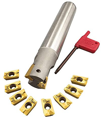 90 gradi indicizzabili End Mill Holder BAP400R C25-25-150 Fresa Arbor con APMT1604PDER Inserti in carburo Lavorazione di parti in acciaio Ferro ad angolo retto Piazza Spalla fresatura Affilatrice