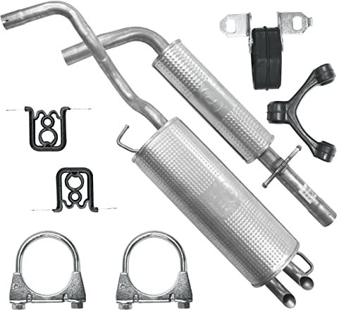 Polmo Schaldampferset Auspuff für A3 8L Seat Leon 1 I VW NBeetle 1 I Golf 4 IV 1.6 1.9 SDI