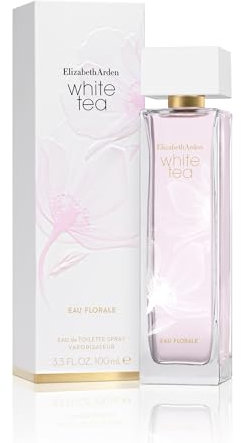 Elizabeth Arden White Tea Eau Florale Eau de Toilette, 100ml, Floral-Musk Fragrance, Luxury Perfume for Women