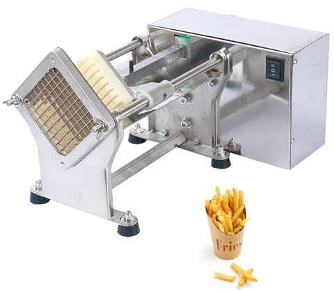 VQIGGTSS Coupe-Frites électrique, Machine Commerciale Professionnelle de Coupe-Pommes de Terre, Fabricant Automatique de Frites, Coupe de Pommes de Terre à Grand Volume