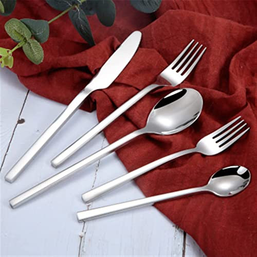 UHJKLA Besteck-Sets Golden Western Besteck-Set 4-teilig Spiegel-Stil Messer Gabel Teelöffel Gold Geschirr Edelstahl Geschirr-Sets Edelstahl-Dekoration